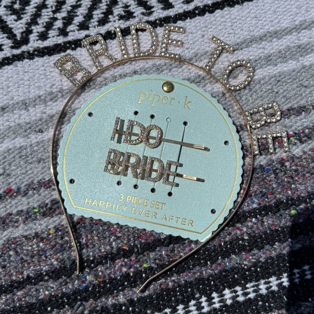 Piper K Bride to Be Headband + Hair Pins